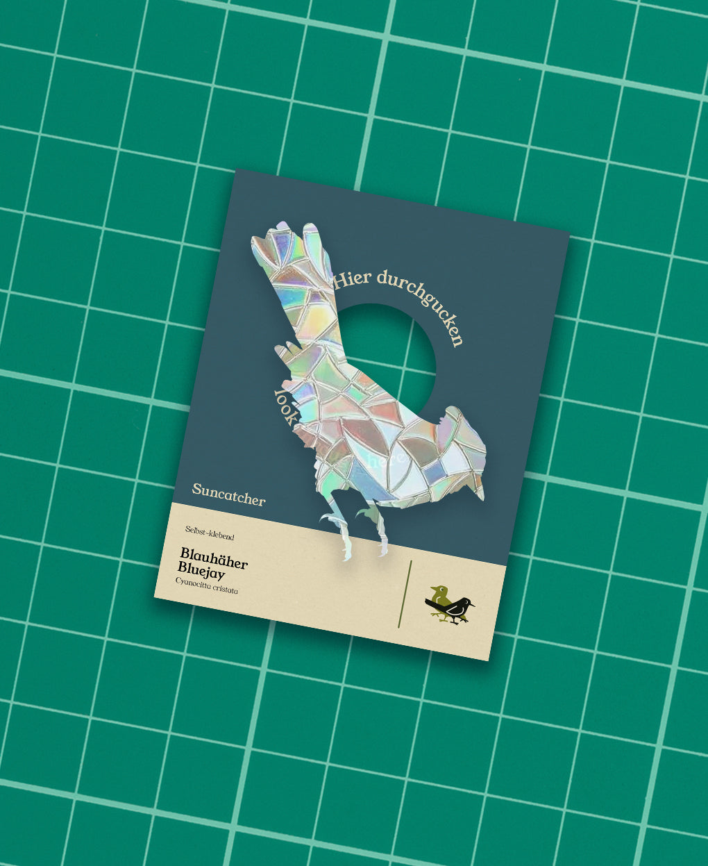 Bluejay adhesive Suncatcher