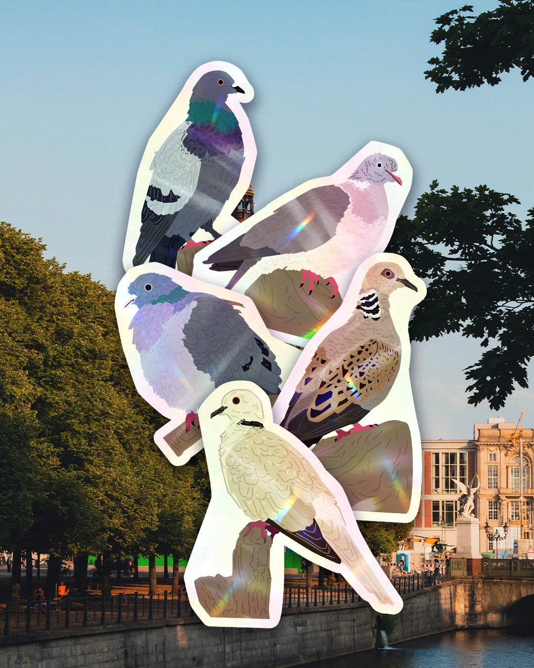Holy triangle Pigeon Sticker