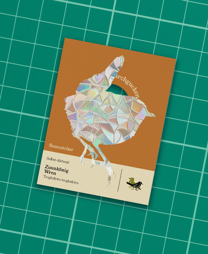 Wren adhesive Suncatcher
